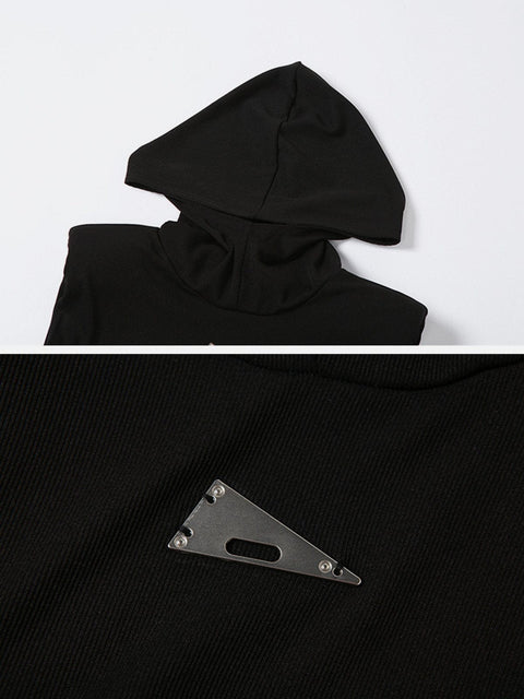 Sexy Hooded Bodysuit