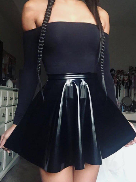 Dark Slim Fit Skirt - Anagoc