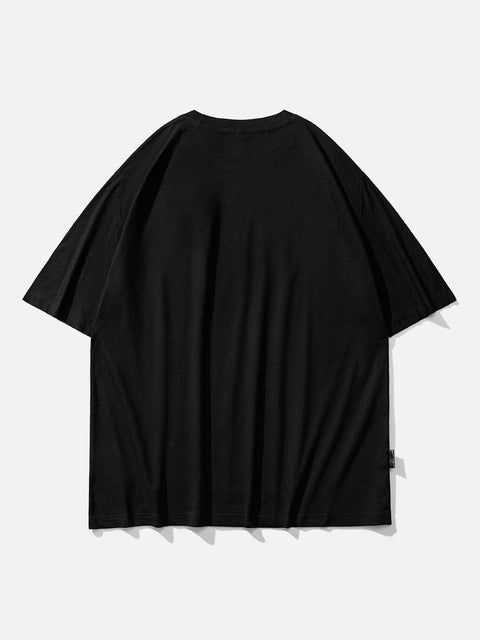 Paper Clip Skeleton Graphic Tee - Anagoc