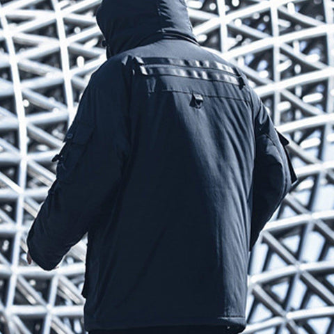 Removable Multi Pockets Winter Coat - Anagoc