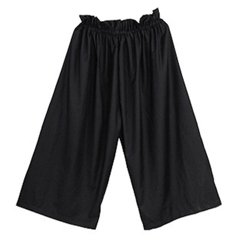 Fold Wide Leg Pants - Anagoc