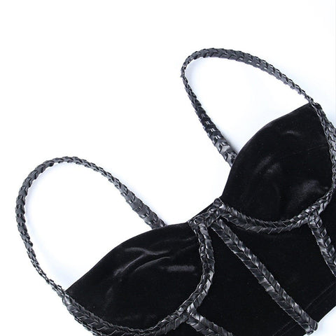 Dark Sexy Braid Vest - Anagoc