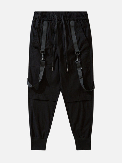 Long Ribbon Cargo Pants - Anagoc