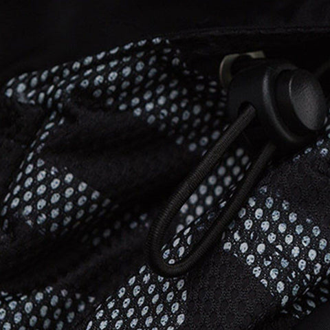 Patchwork Print Mesh Winter Down Coat - Anagoc