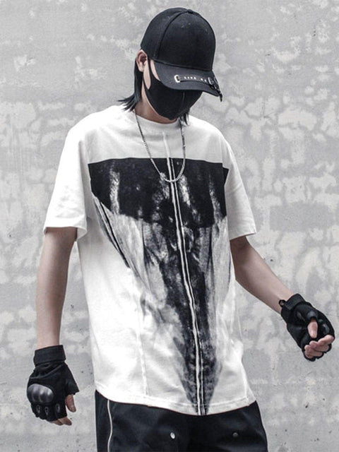 Inverted Triangle Graphic Tee - Anagoc