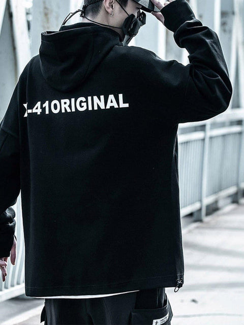 Functional Double Zipper Turtleneck Hoodies - Anagoc