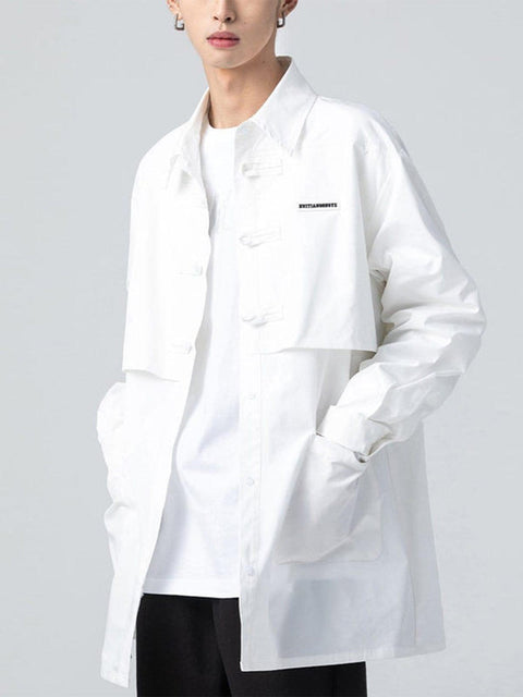 Solid Color Labelling Shirt - Anagoc