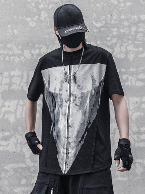 Inverted Triangle Graphic Tee - Anagoc
