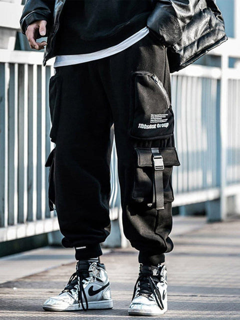 Function Ribbons Pants - Anagoc