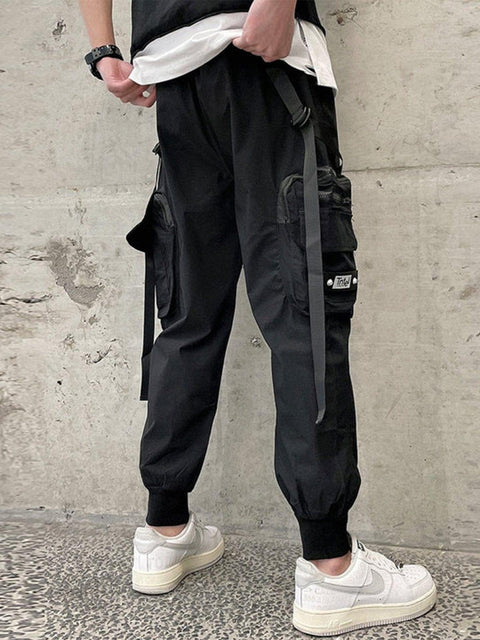 Combat Zipper Big Pockets Cargo Pants - Anagoc