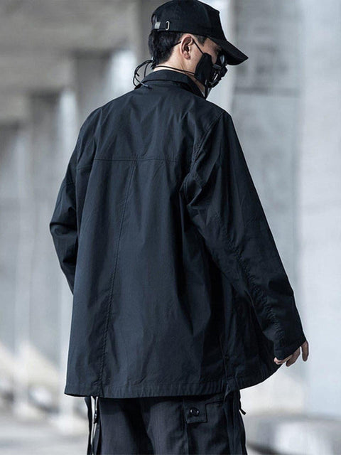 Functional Print Oversize Shirt - Anagoc