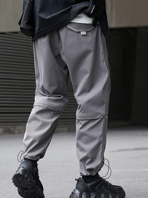 Bright Line Drawstring Cargo Pants - Anagoc