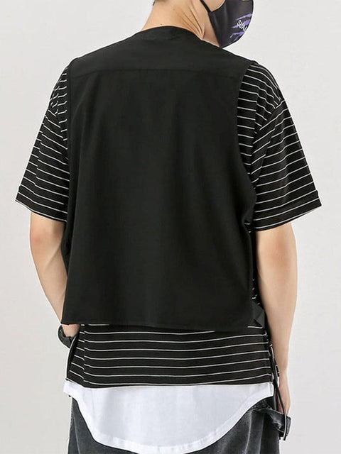Combat Zipper Pocket Cardigan Vest - Anagoc