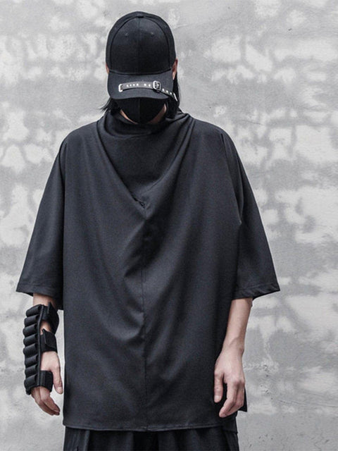 Turtleneck Bat Sleeve Tee - Anagoc
