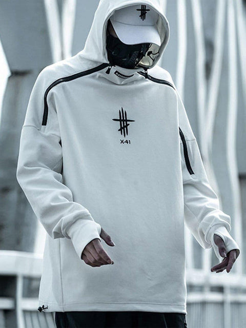 Functional Double Zipper Turtleneck Hoodies - Anagoc