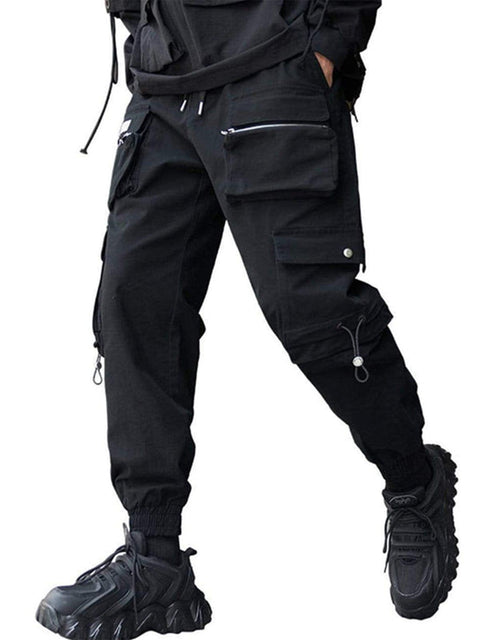 Three-dimensional Zipper Pockets Cargo Pants - Anagoc