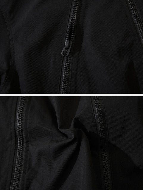 Multi Zip Up Jacket - Anagoc