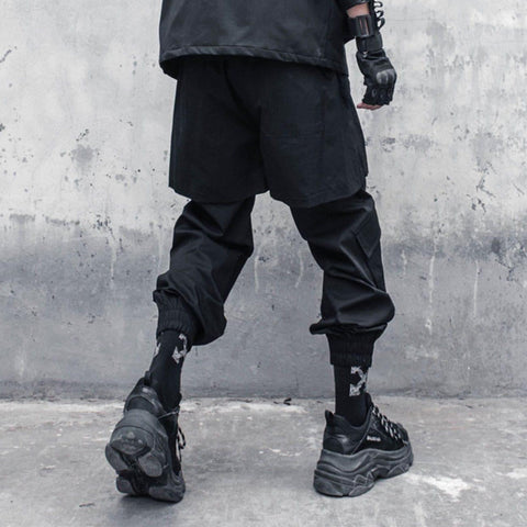 Dark Fake Two Warrior Pants - Anagoc