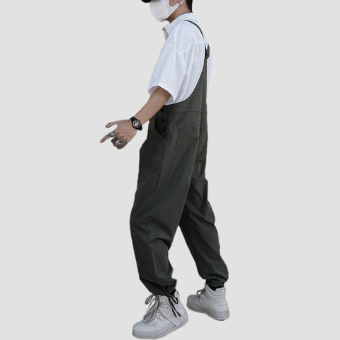 Bandage Ribbons Cotton Overalls - Anagoc