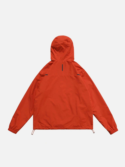 Reflective Strip Zip Up Jacket - Anagoc