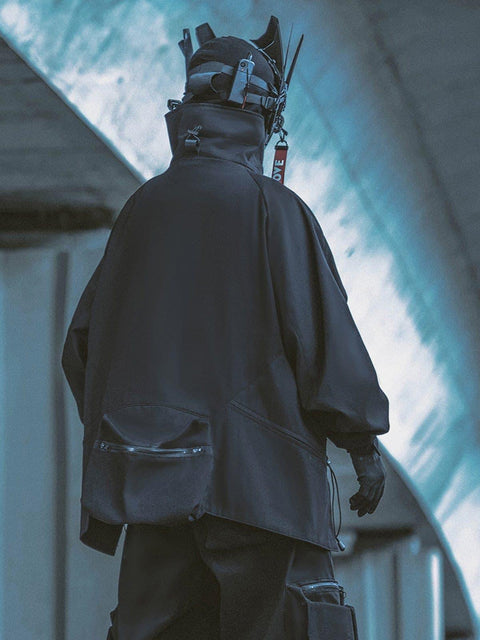 Zip Up Tie Dye Functional Jacket - Anagoc