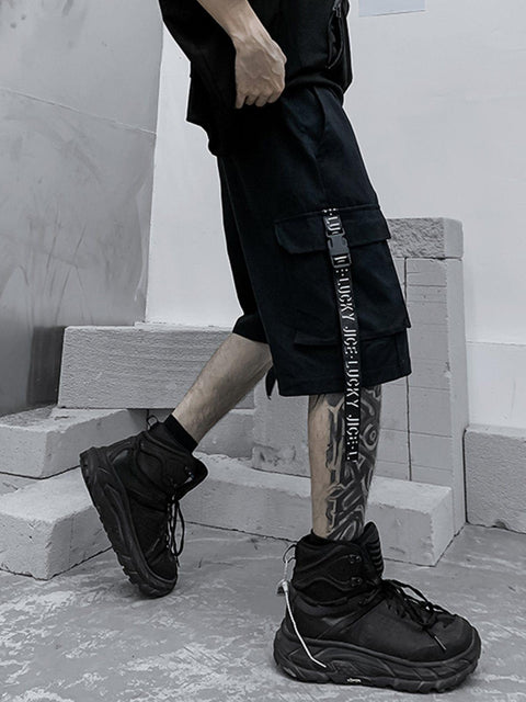 Big Pocket Buckle Cargo Shorts - Anagoc