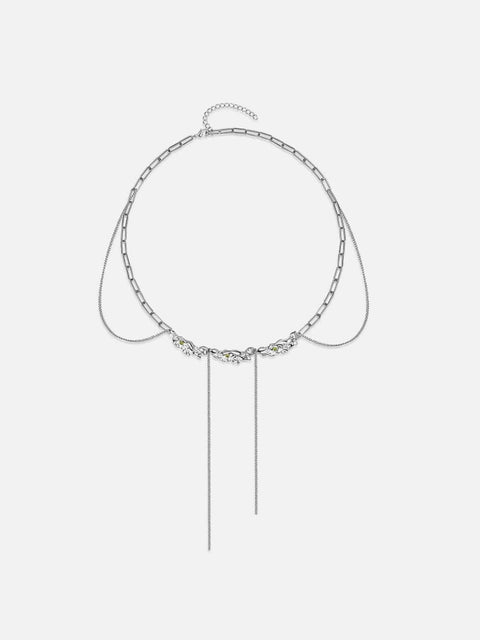 Long Chain Dangle Necklace - Anagoc