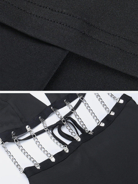 Chain Hollow Dress - Anagoc