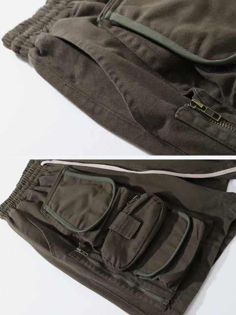 Removable Pockets Cargo Shorts - Anagoc