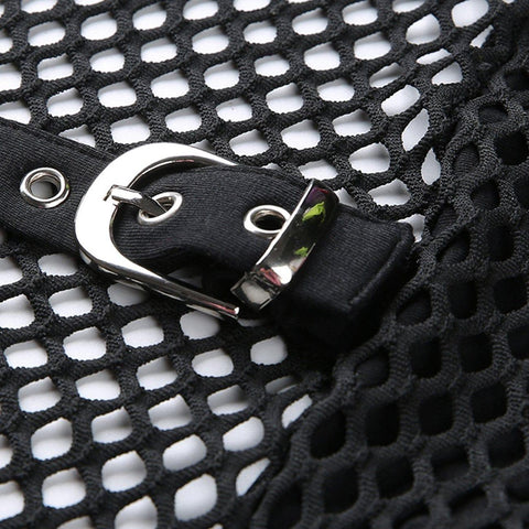 Sexy Mesh Halterneck Vest - Anagoc