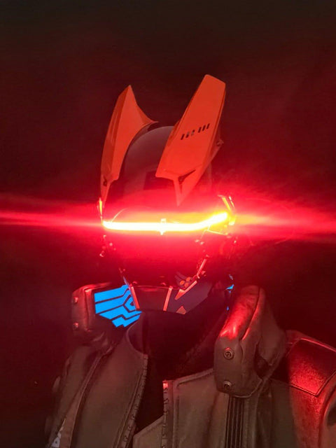 Cyberpunk Glowing Line Mask - Anagoc