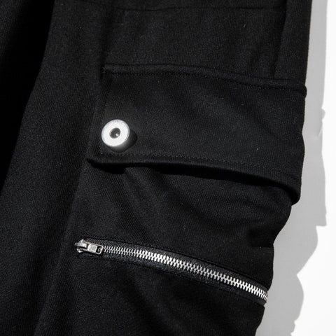 Zipper Pockets Drawstring Pants - Anagoc