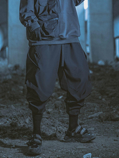 Zip Up Foot Mouth Cargo Pants - Anagoc