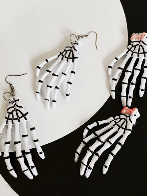 Hip Hop Ghost Hand Earrings - Anagoc