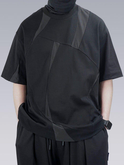 Mesh Patchwork Tee - Anagoc