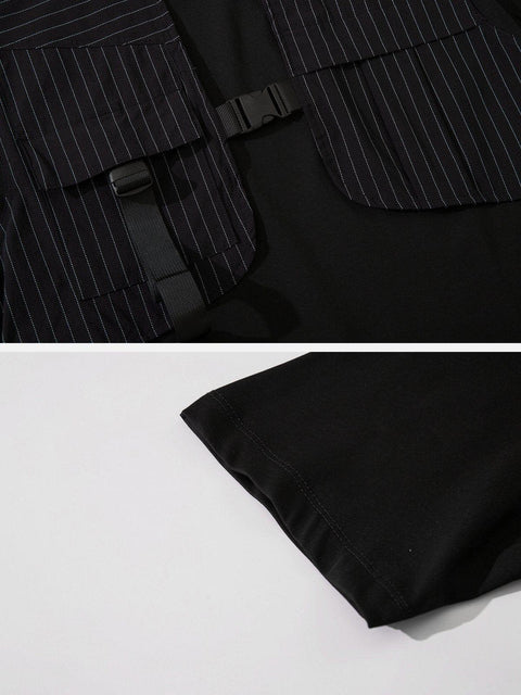 Patchwork Stripes Tee - Anagoc