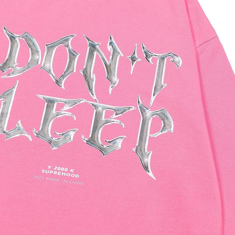 Mercury Letters Print Sweatshirt - Anagoc