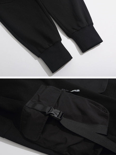 Side Pocket Functional Cargo Pants - Anagoc