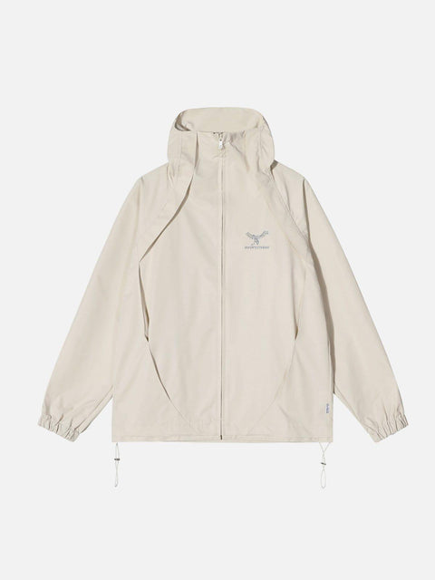 Hidden Pockets Zip Up Jacket - Anagoc