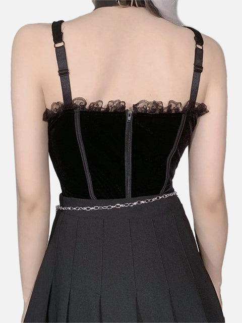 Lace Cross Vest - Anagoc