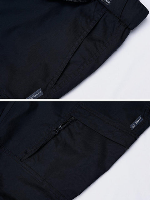 Ripstop Zip Up Cargo Pants - Anagoc