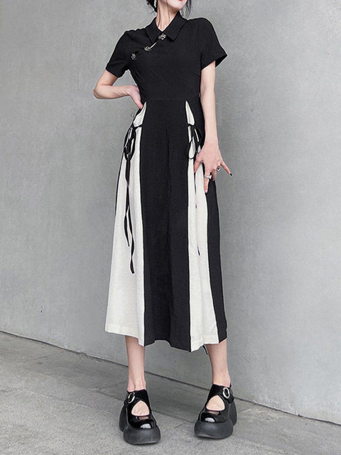 Traditional Oriental Style Ribbon Dress - Anagoc
