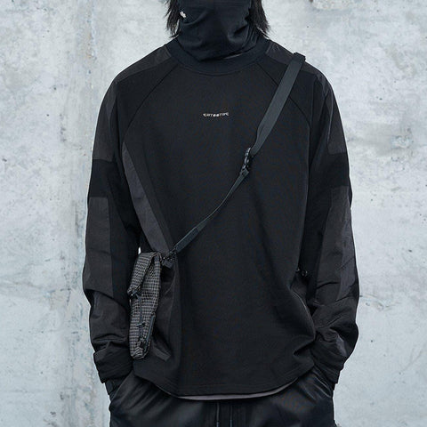 Functional Ninja Patchwork Sweatshirt - Anagoc