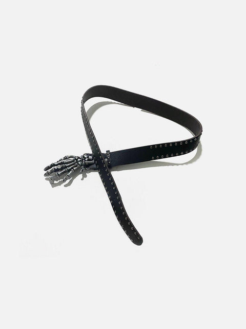 Skeleton Hand Rivets Belt - Anagoc