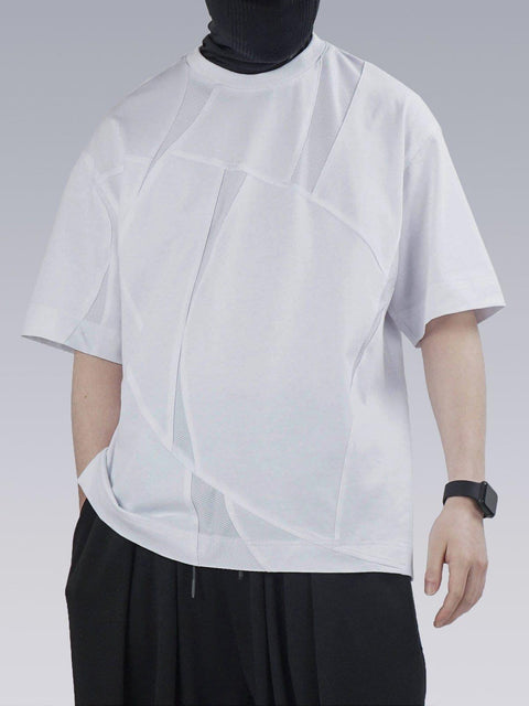 Mesh Patchwork Tee - Anagoc