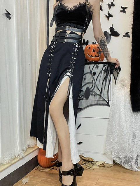 Double Slits Skirt - Anagoc