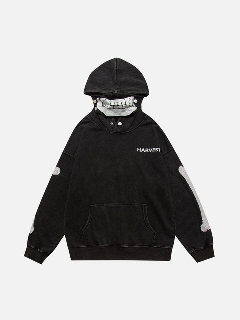 Detachable Face Masks Hoodie - Anagoc