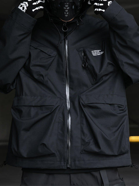 Large Back Pocket Cargo Jacket - Anagoc