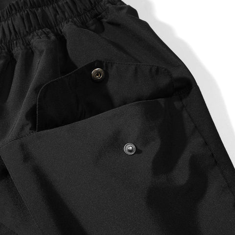 Multi Pockets Drawstring Calf Pants - Anagoc