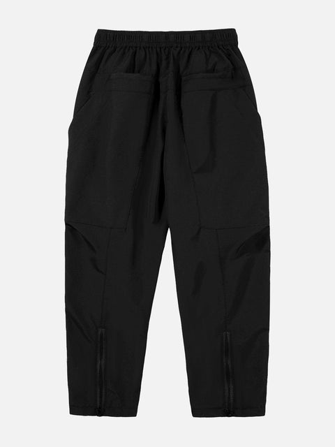 Zip Up Foot Mouth Cargo Pants - Anagoc